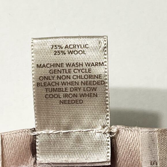 LOFT Wool Blend Pullover Pastel Purple Cable Knit‎ Sweater Sz XL Lilac Crew Neck - Picture 7 of 9